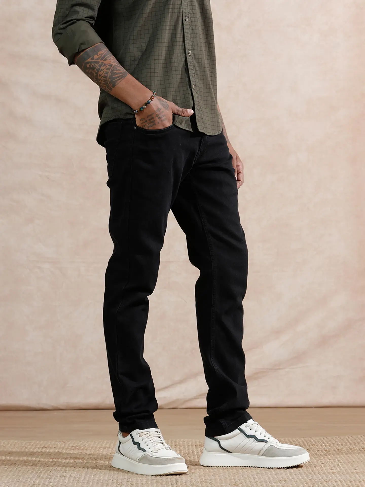 Slim Fit Black Men's Jeans